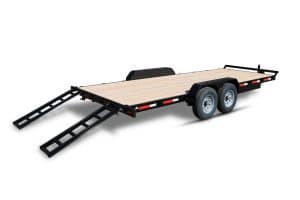 Summit 7x20 7K Flatbed Trailer in Alpine Series